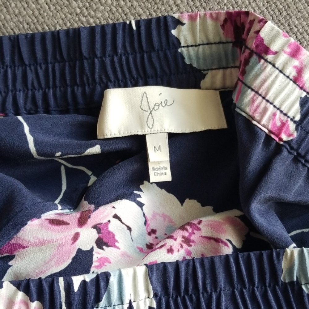 Joie 100% Silk Floral Pants - Picture 5 of 5